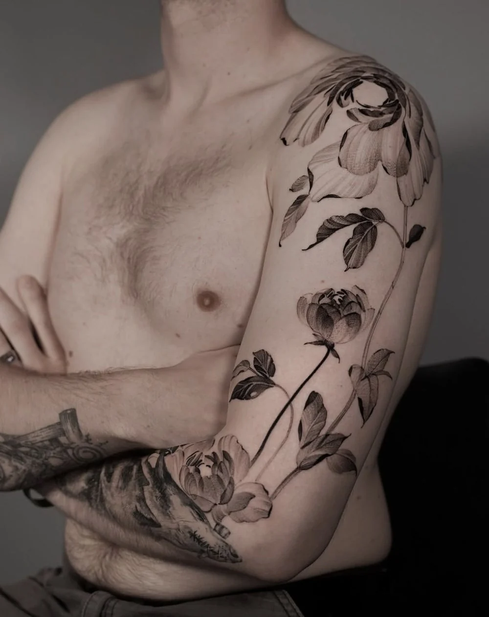 Floral & Botanik · Tattoo von Misha, Velvet Line Karlsruhe