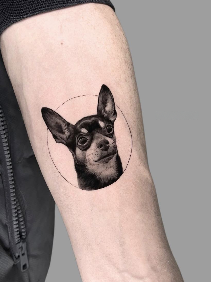 Kleine Porträts & Tierporträts · Tattoo von Joseph, Velvet Line Karlsruhe