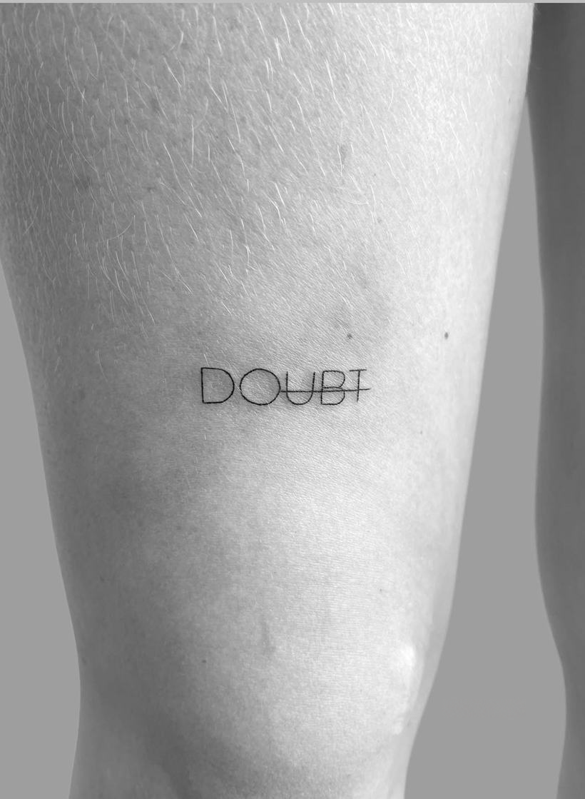 Schriftzüge & Lettering · Tattoo von Joseph, Velvet Line Karlsruhe